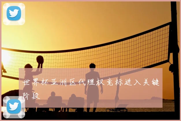 世界杯亚洲区代理权竞标进入关键阶段
